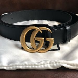 Black Gucci Belt